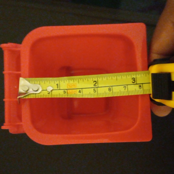 Red Waste Can Storage Container - Picture 8 of 8